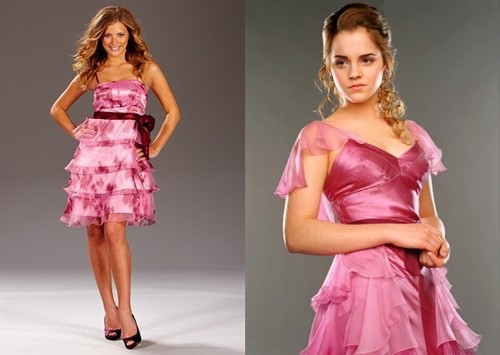 Malvin dress, Bubbleroom 599kr.   vs.   Hermione Grangers Yule Ball Klänning.